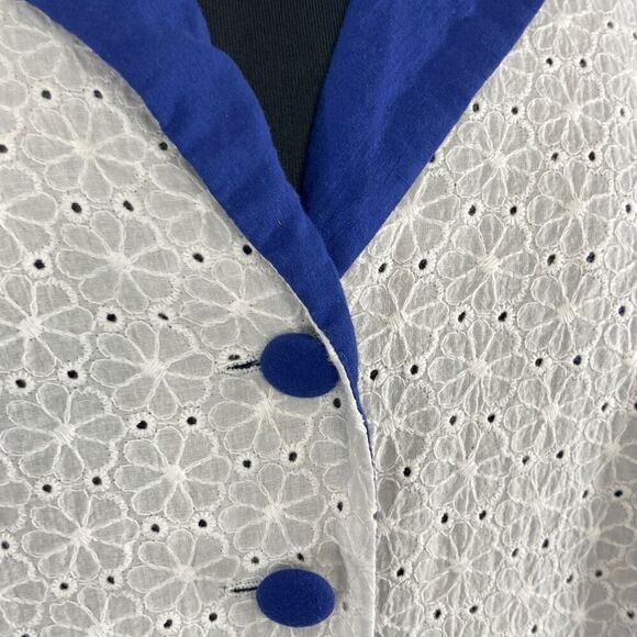 ModCloth 3X White Community Brunch Shirt Dress Cotton Cottagecore Retro 50s - Picture 8 of 10